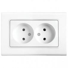 Розетка подвійна Linnera Біла