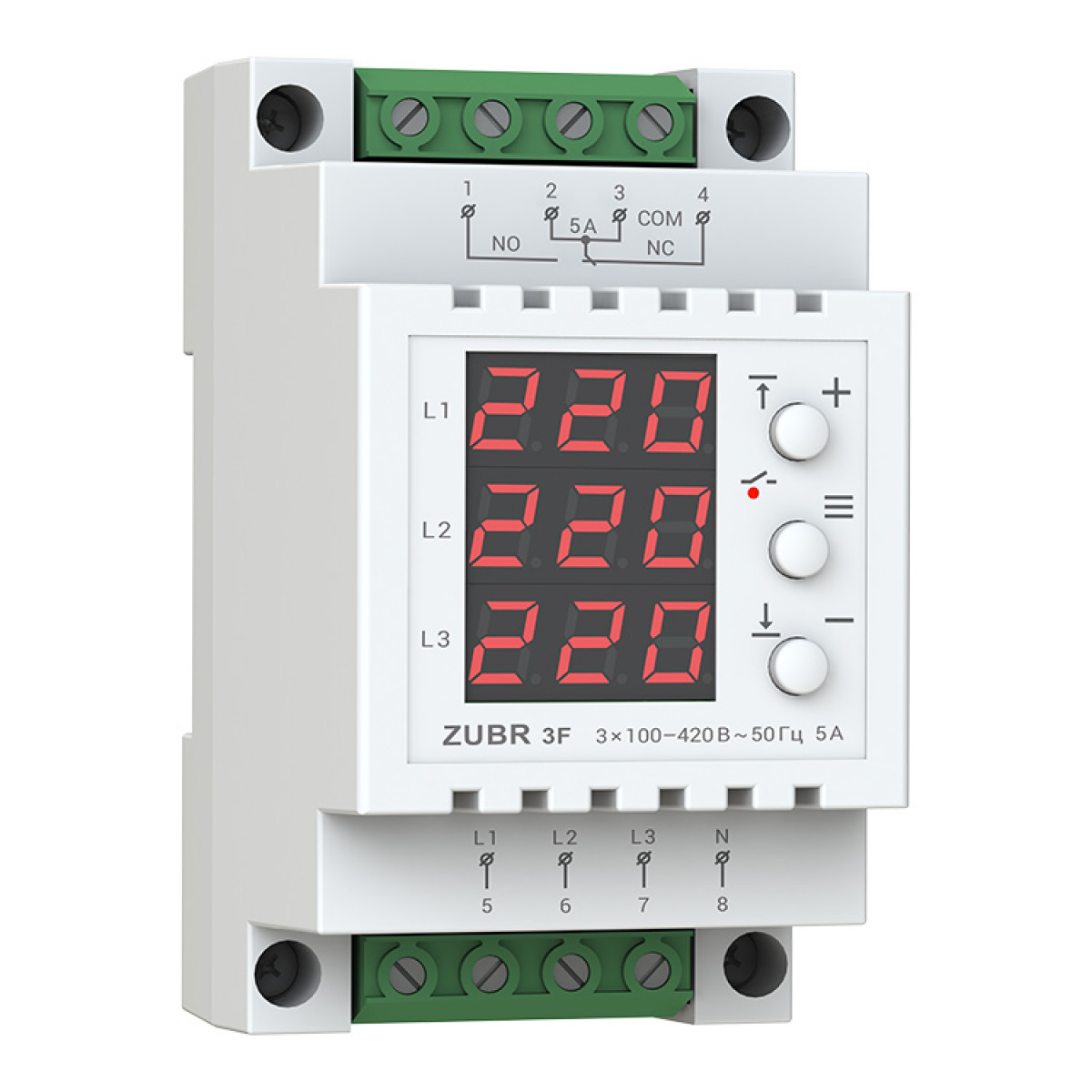 Реле напруги 3F ZUBR